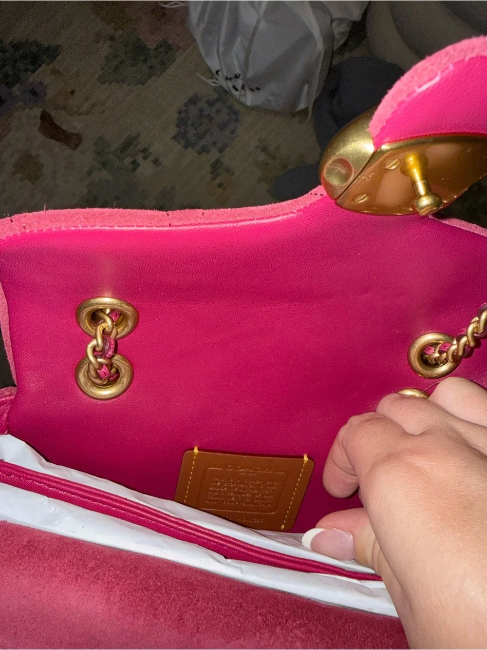 NWT COACH Tabby 20 in Dark Fuchsia